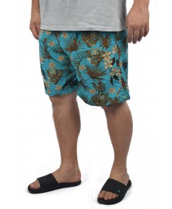 Short Estampado Elastano P M G GG Praia Turquesa